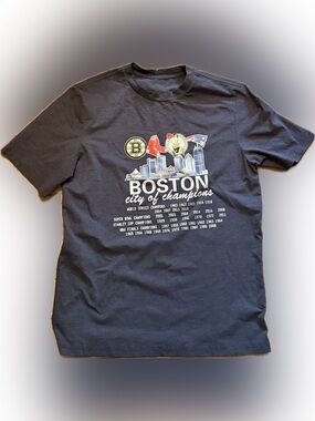 Boston City of Champions Short Sleeve Graphic Tee - Navy